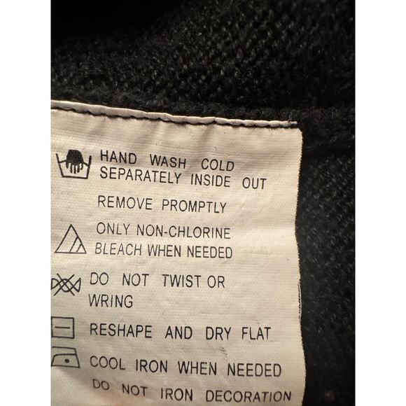 VTG Beaded Christmas Cardigan Sweater Womens Medium Sequins Poinsettia Holly - Picture 13 of 13